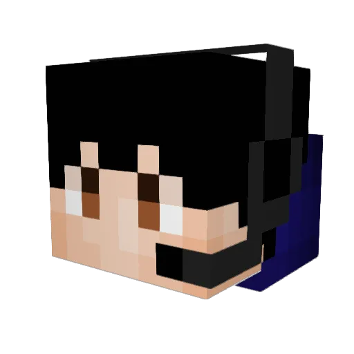 iAbuseCreeprs Minecraft avatar head, 3D render