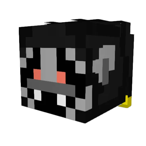 iAdix Minecraft avatar head, 3D render