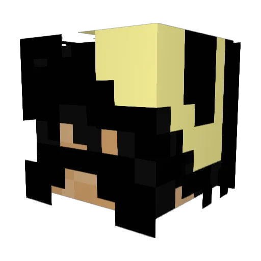 iAdott Minecraft avatar head, 3D render