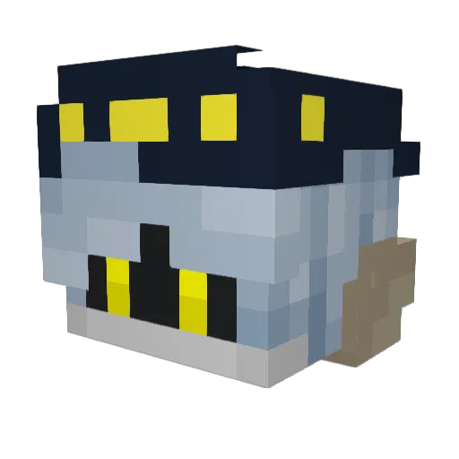 iAee Minecraft avatar head, 3D render