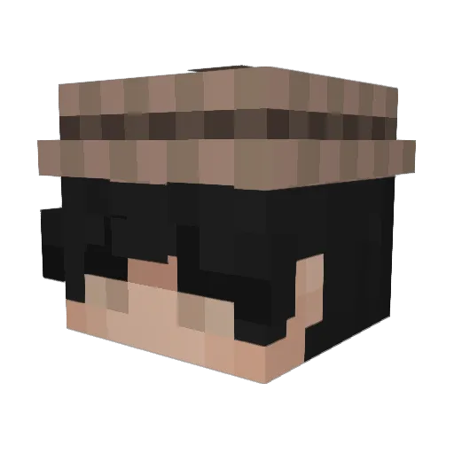 iAests Minecraft avatar head, 3D render