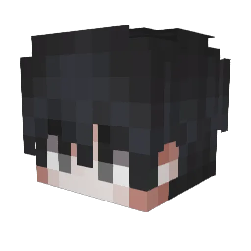 iAhmedGG Minecraft avatar head, 3D render