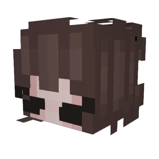 iAisha Minecraft avatar head, 3D render