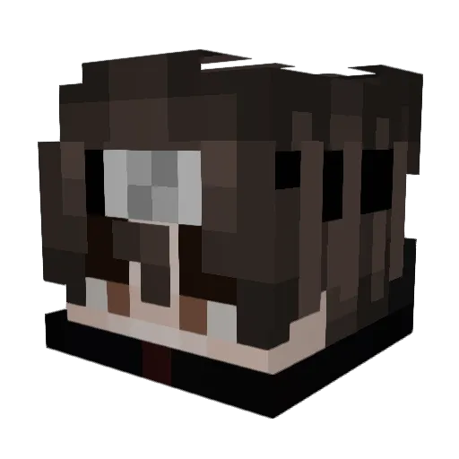 iAlexDx Minecraft avatar head, 3D render