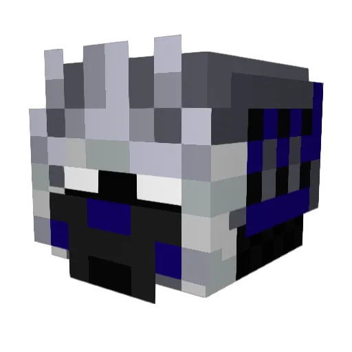 iAlexi Minecraft avatar head, 3D render