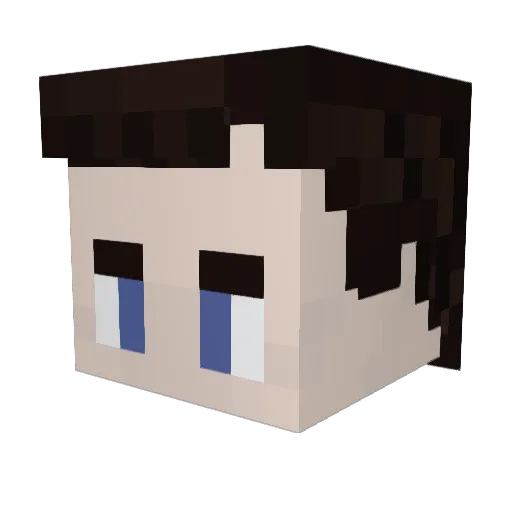 iAmAlbert Minecraft avatar head, 3D render