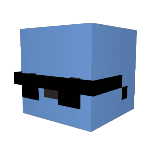 iAmSGO Minecraft avatar head, 3D render