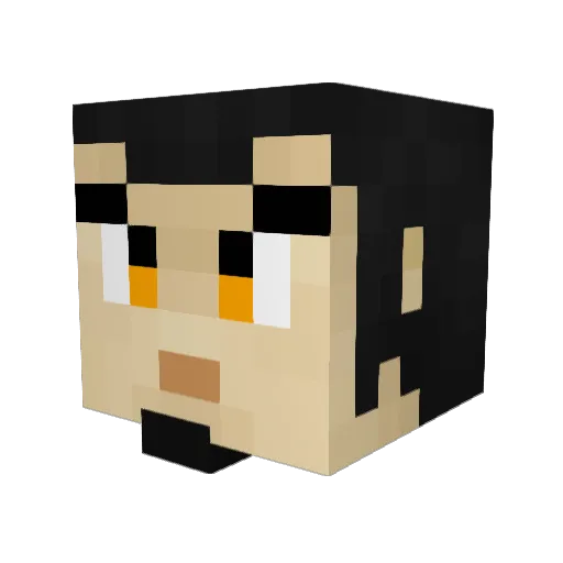 iAmThePothead Minecraft avatar head, 3D render