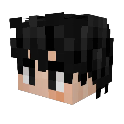 iAmanyy Minecraft avatar head, 3D render