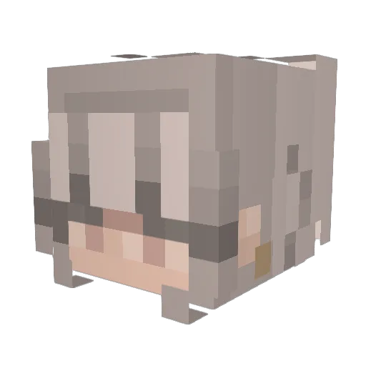 iAmelia_ Minecraft avatar head, 3D render