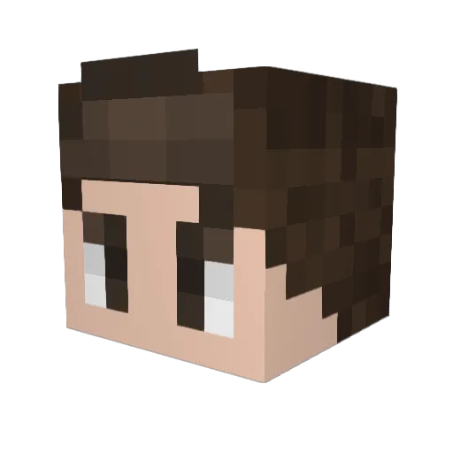 iAmphere Minecraft avatar head, 3D render