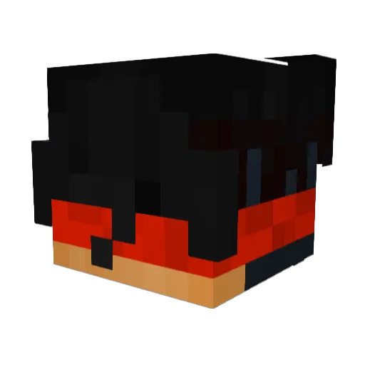 iAndoryu Minecraft avatar head, 3D render