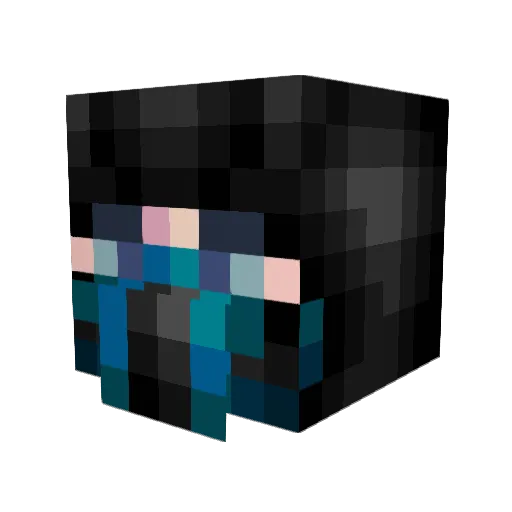 iAngry_ Minecraft avatar head, 3D render