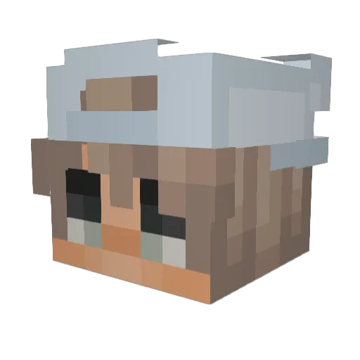 iAo___ Minecraft avatar head, 3D render