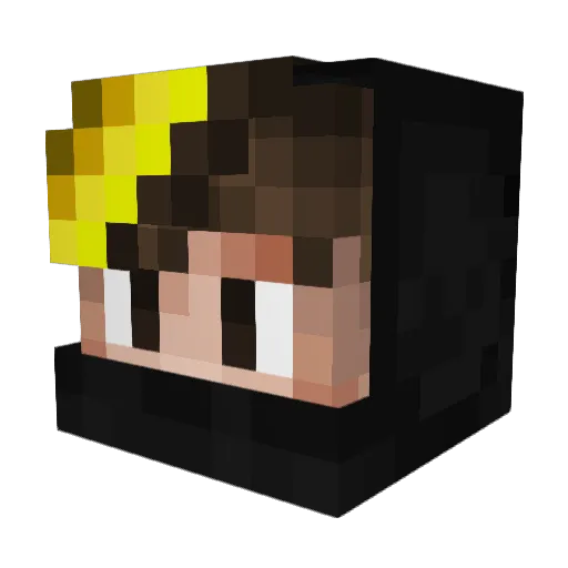 iArdaKorkmaz Minecraft avatar head, 3D render