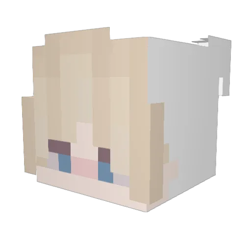 iArdaaW Minecraft avatar head, 3D render
