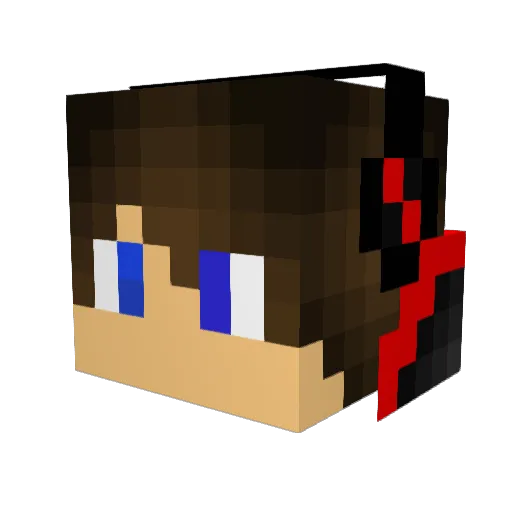 iAser_Gamer Minecraft avatar head, 3D render