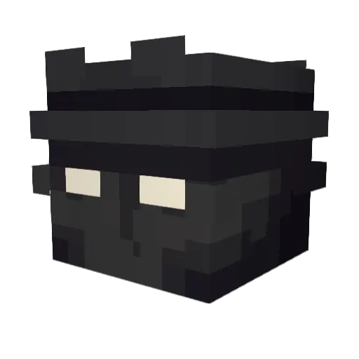 iAsure Minecraft avatar head, 3D render
