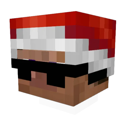 iAtomus Minecraft avatar head, 3D render