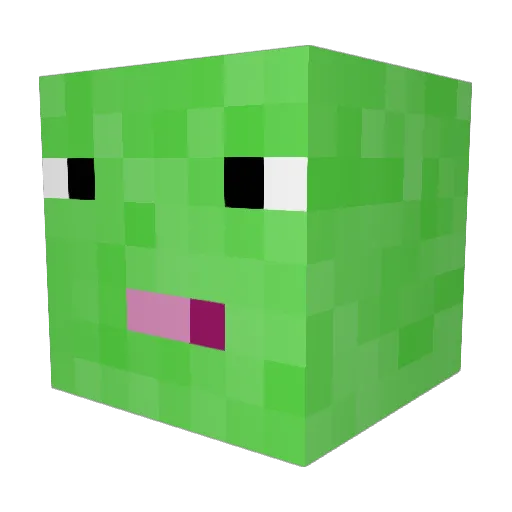 iAudio Minecraft avatar head, 3D render