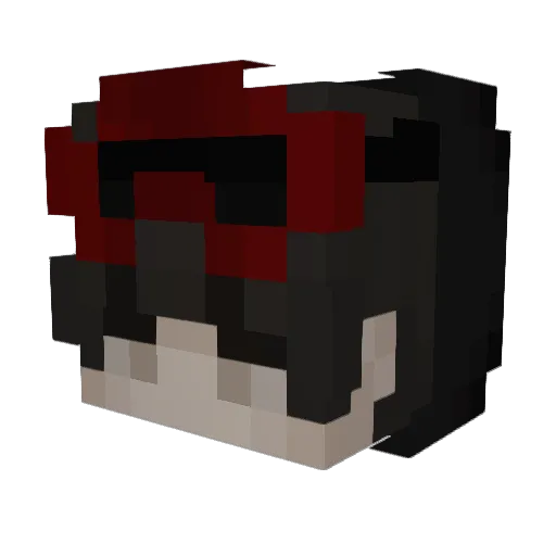 iAzhee Minecraft avatar head, 3D render