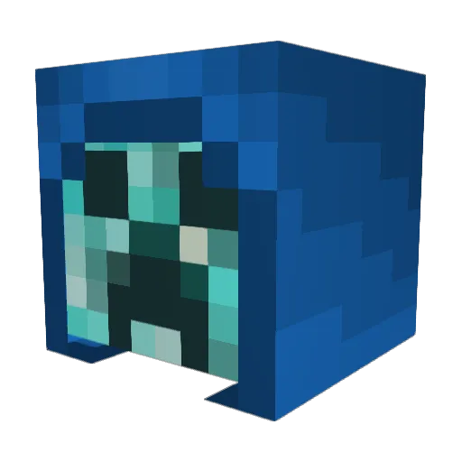 iB1ockhit Minecraft avatar head, 3D render