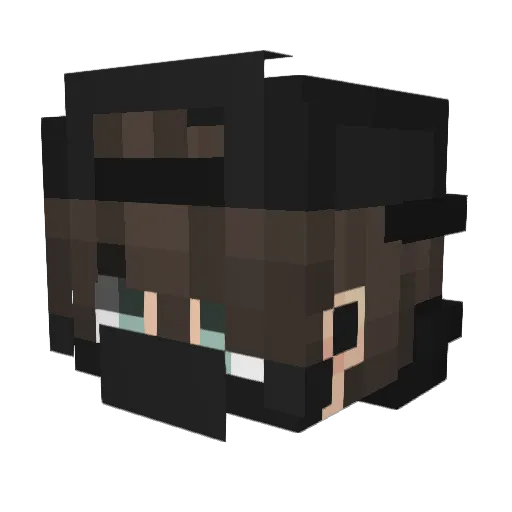 iBOBBY Minecraft avatar head, 3D render