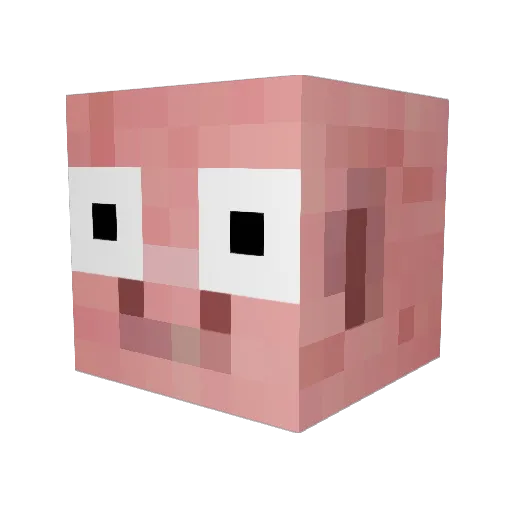 iBaconStrips Minecraft avatar head, 3D render