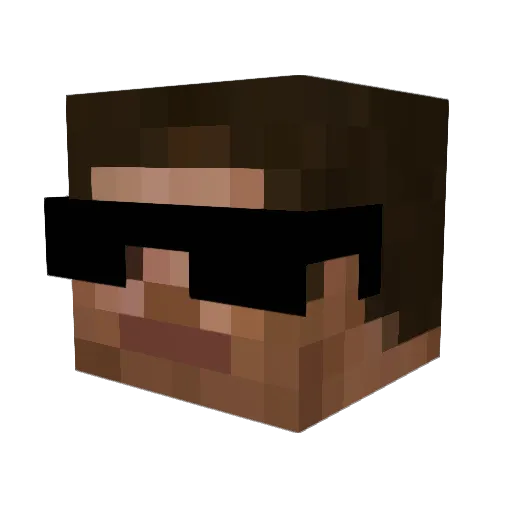 iBallisticBear Minecraft avatar head, 3D render