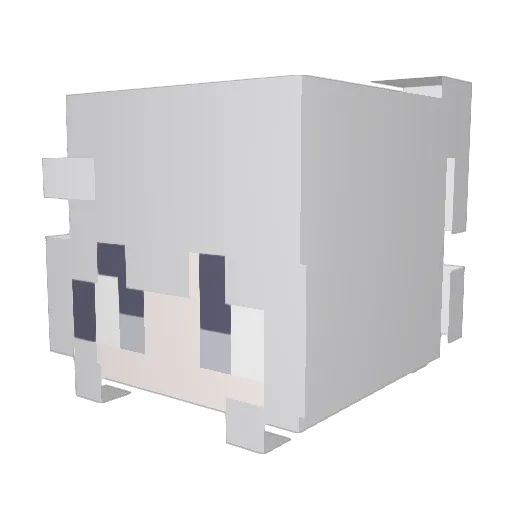 iBau Minecraft avatar head, 3D render