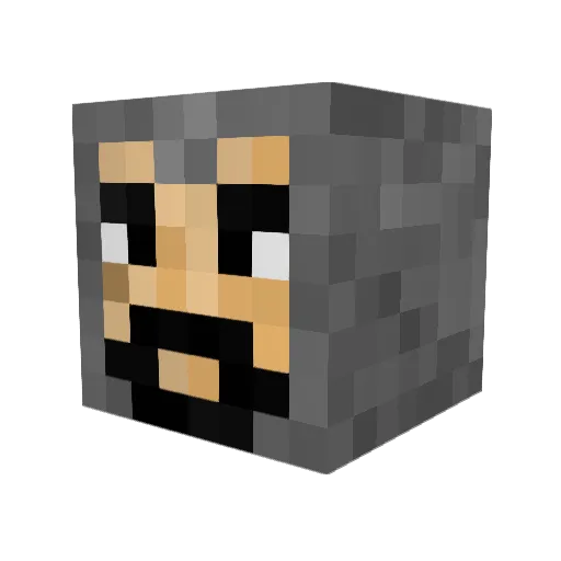 iBeFrank Minecraft avatar head, 3D render