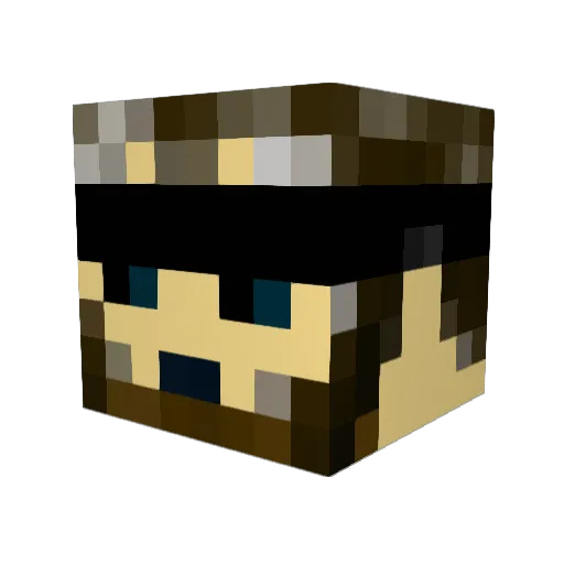 iBenchedUrDad Minecraft avatar head, 3D render