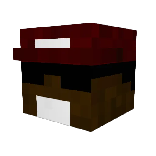 iBlackZ_ Minecraft avatar head, 3D render