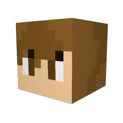 iBlali Minecraft avatar head, 3D render