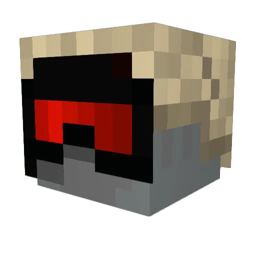 iBonG96 Minecraft avatar head, 3D render