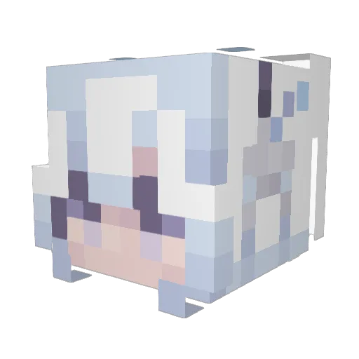 iBornSinner Minecraft avatar head, 3D render
