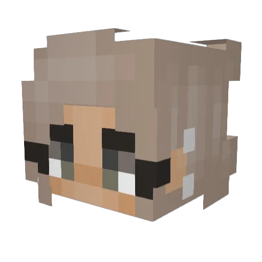 iBroken_Die Minecraft avatar head, 3D render