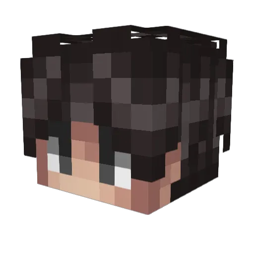 iBuZz04 Minecraft avatar head, 3D render