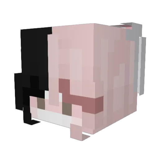 iBunnyGG Minecraft avatar head, 3D render