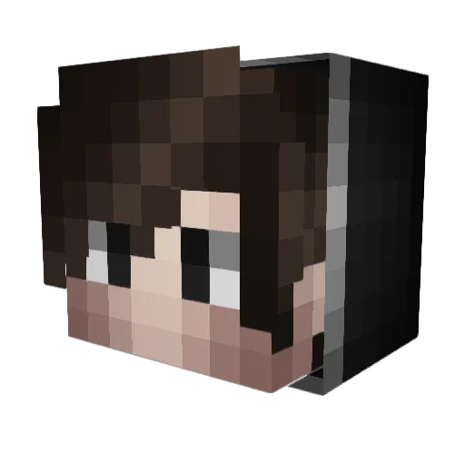 iBurak_maske Minecraft avatar head, 3D render