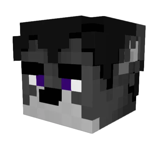 iBuur Minecraft avatar head, 3D render