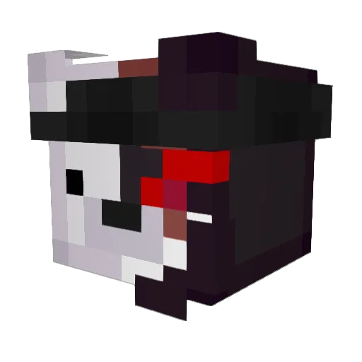 iByPolar Minecraft avatar head, 3D render
