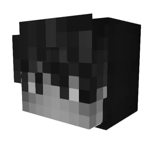 iC0hen Minecraft avatar head, 3D render