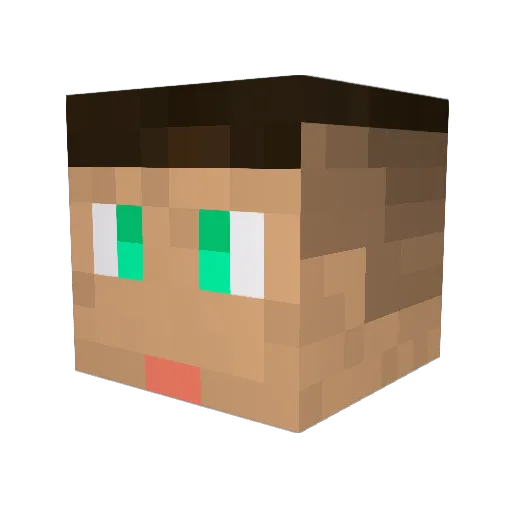 iCHJAYi Minecraft avatar head, 3D render