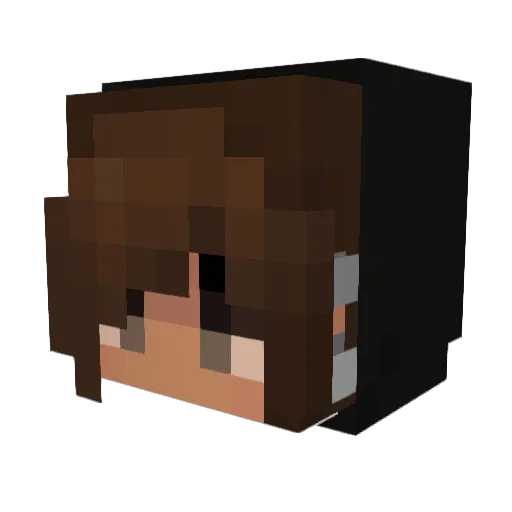 iCHV Minecraft avatar head, 3D render