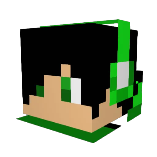 iCKNOW Minecraft avatar head, 3D render