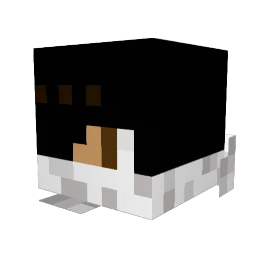 iCell Minecraft avatar head, 3D render