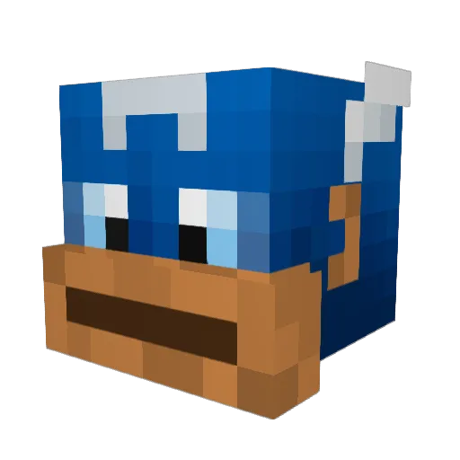 iCereal_Monkey Minecraft avatar head, 3D render