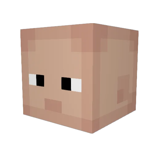 iCeryni Minecraft avatar head, 3D render