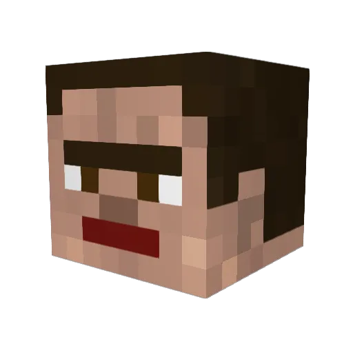 iCharlie_0 Minecraft avatar head, 3D render